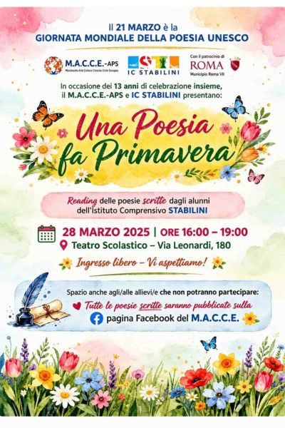 Una Poesia fa Primavera XIII edizione