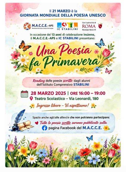 Una Poesia fa Primavera XIII edizione